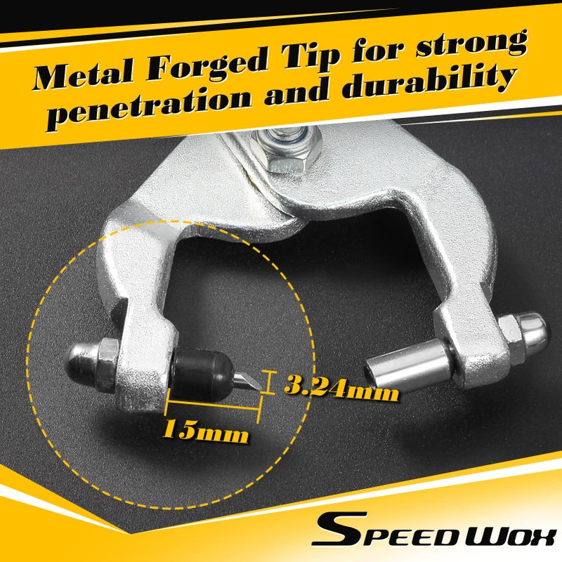 SPEEDWOX 10 Inch Ceiling Grid Punch Pliers - 3.24mm Grid Hole Punch for Rivets - Multifunctional Puncher for Thin Metal Sheet Decoration - Image 2